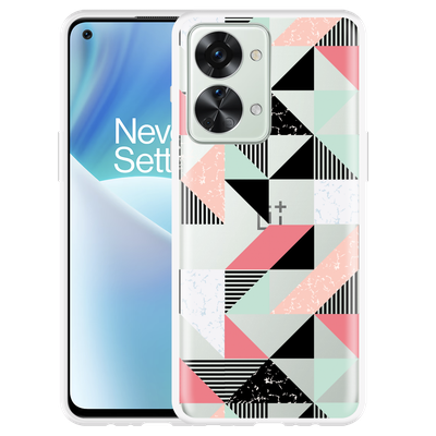Cazy Hoesje geschikt voor OnePlus Nord 2T - Geometric Artwork