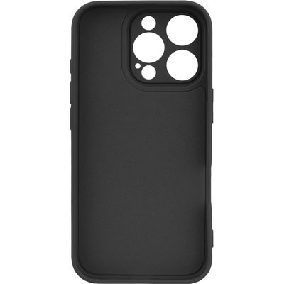 Cazy Soft Color TPU Hoesje geschikt voor iPhone 16 Pro Max - met Magnetische Ring - geschikt voor Magsafe - Zwart