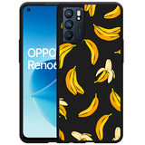 Hoesje Zwart geschikt voor Oppo Reno6 5G - Banana