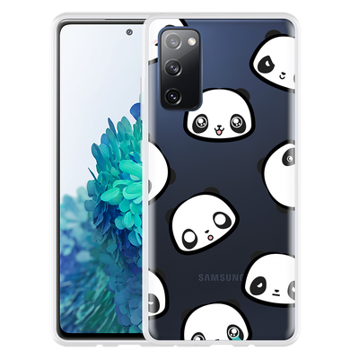 Cazy Hoesje geschikt voor Samsung Galaxy S20 FE - Panda Emotions