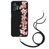Hoesje met Koord Zwart geschikt voor OnePlus Nord CE 2 Lite - Flower Branch