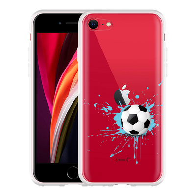 Cazy Hoesje geschikt voor iPhone SE 2020 - Soccer Ball