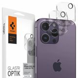 Lens Protector geschikt voor iPhone 14 Pro / 14 Pro Max / iPhone 15 / 15 Pro Max - Spigen Cameralens Tempered Glass - 2 pack