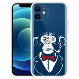 Hoesje geschikt voor iPhone 12 - Smoking Chimp