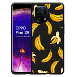 Hoesje Zwart geschikt voor Oppo Find X5 - Banana