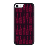 Hardcase hoesje geschikt voor iPhone 8 - Wijnflessen
