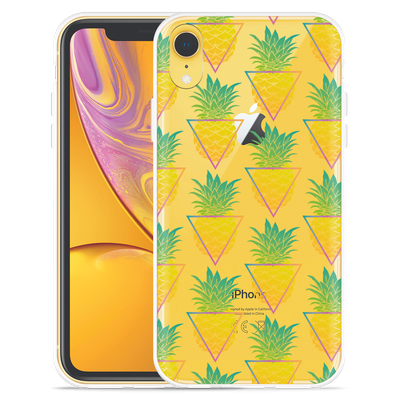 Cazy Hoesje geschikt voor iPhone Xr - Pineapple