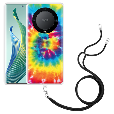 Cazy Hoesje met koord geschikt voor Honor Magic5 Lite Tie Dye