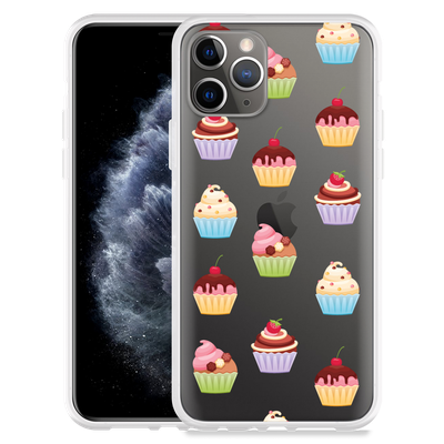 Cazy Hoesje geschikt voor iPhone 11 Pro - Cupcakes