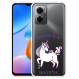 Hoesje geschikt voor Xiaomi Redmi 10 5G Born to be a Unicorn
