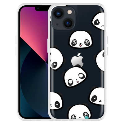 Cazy Hoesje geschikt voor iPhone 13 - Panda Emotions