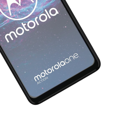 Cazy Tempered Glass Screen Protector geschikt voor Motorola One Action - Transparant