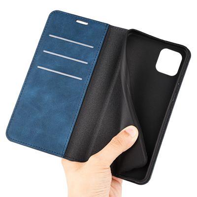 Cazy Wallet Magnetic Hoesje geschikt voor Samsung Galaxy A03 - Blauw