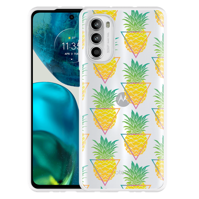 Cazy Hoesje geschikt voor Motorola Moto G52 - Pineapple