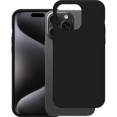 Cazy TPU Hoesje met Koord geschikt voor iPhone 15 Pro Max - Zwart