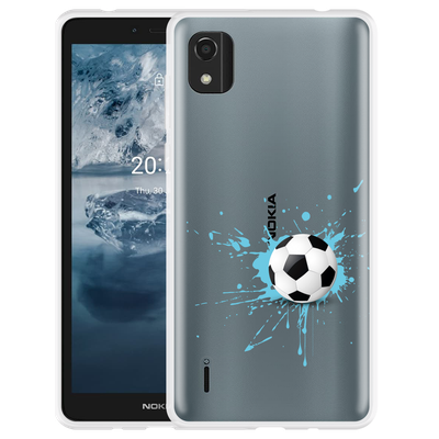 Cazy Hoesje geschikt voor Nokia C2 2nd Edition - Soccer Ball