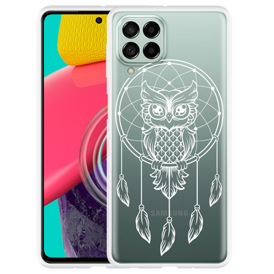 Cazy Hoesje geschikt voor Samsung Galaxy M53 - Dream Owl Mandala