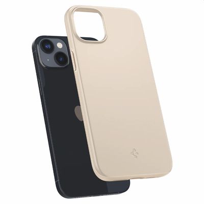 iPhone 14 Hoesje Spigen Thin Fit Case - Beige