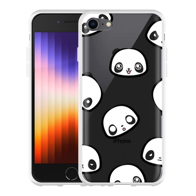 Cazy Hoesje geschikt voor iPhone SE 2022 - Panda Emotions