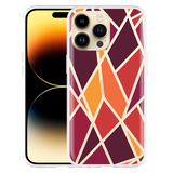 Hoesje geschikt voor iPhone 14 Pro Max - Colorful Triangles