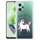 Hoesje geschikt voor Xiaomi Redmi Note 12 Born to be a Unicorn
