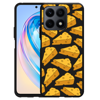 Cazy Hoesje Zwart geschikt voor Honor X8a Cheesy