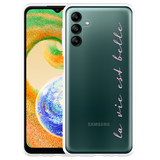 Cazy Hoesje geschikt voor Samsung Galaxy A04s - La Vie Est Belle
