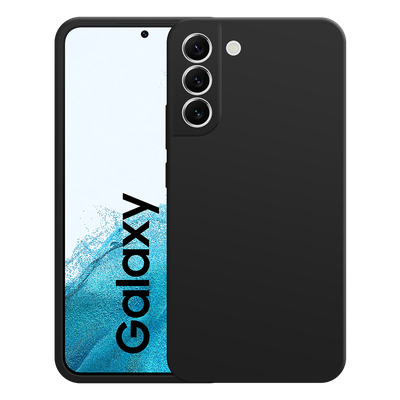 Cazy Soft Color TPU Hoesje geschikt voor Samsung Galaxy S22+ - Zwart