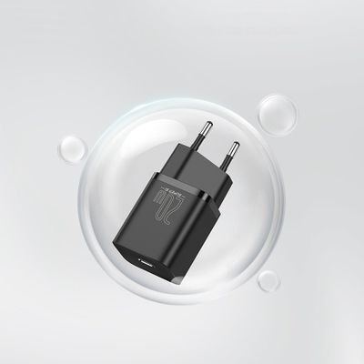 Baseus Super Si USB-C Snellader - Zwart