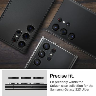 Samsung Galaxy S23 Ultra - Spigen OPTIK.TR EZ.FIT Cameralens Glass - 2 pack