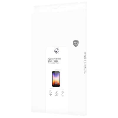 Cazy Tempered Glass Screen Protector geschikt voor iPhone SE 2020/SE 2022 - Transparant