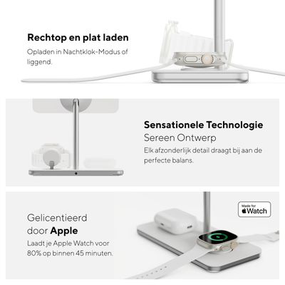 LINQ Connects 3in1 Draadloze Lader - Qi2 Base