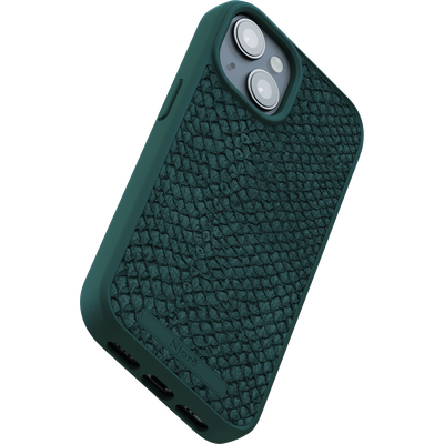 Njord Collections Salmon Leather Case iPhone 15 Case (Green) NA51SL02