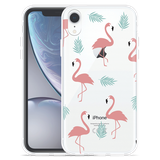 Hoesje geschikt voor iPhone Xr - Flamingo Pattern
