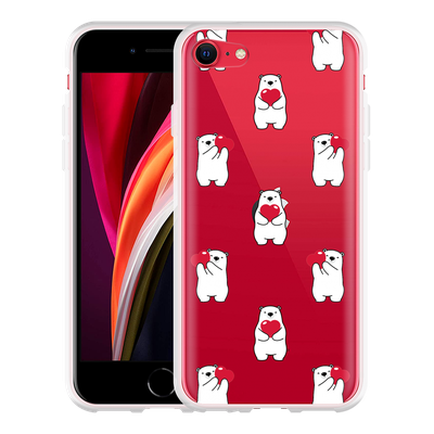 Cazy Hoesje geschikt voor iPhone SE 2020 - Lovely Bears