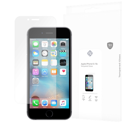 Cazy Tempered Glass Screen Protector geschikt voor iPhone 6 / 6s - Transparant