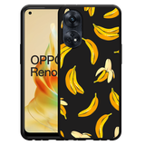 Hoesje Zwart geschikt voor Oppo Reno8 4G T Banana