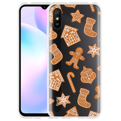 Cazy Hoesje geschikt voor Xiaomi Redmi 9A - Christmas Cookies