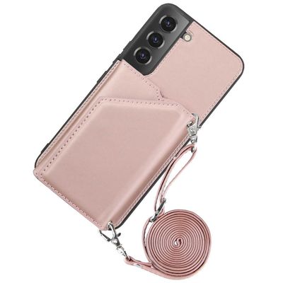 Just in Case Hoesje met Koord geschikt voor Samsung Galaxy S22+ - roze
