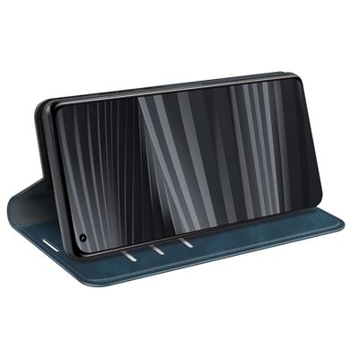 Cazy Wallet Magnetic Hoesje geschikt voor Realme GT2 Pro - Blauw