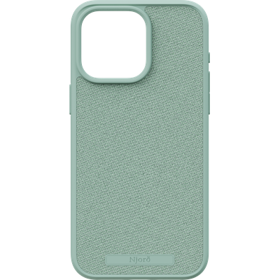 Njord Collections Fabric Hoesje geschikt voor iPhone 15 Pro Max - Premium Stof - 100% gerecycled materiaal - Turquoise