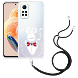 Hoesje met koord geschikt voor Xiaomi Redmi Note 12 Pro 4G Smoking Chimp