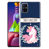 Hoesje geschikt voor Samsung Galaxy M51 - Sweet Unicorn