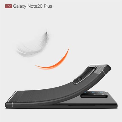 Cazy Hoesje geschikt voor Samsung Galaxy Note 20 Ultra - Rugged TPU - Zwart