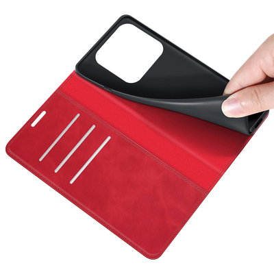 Cazy Wallet Magnetic Hoesje geschikt voor Xiaomi 13 Pro - Rood