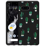 Hoesje Zwart geschikt voor Google Pixel 7 - Green Cactus