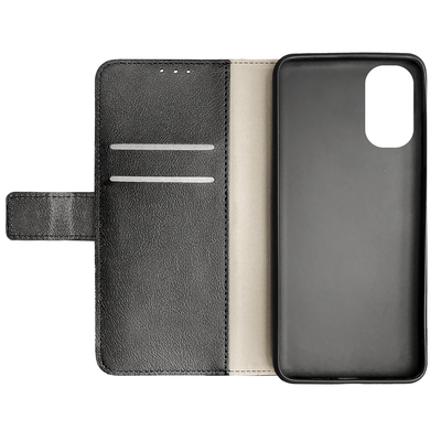 Cazy Wallet Classic Hoesje geschikt voor Motorola Moto G52 - Zwart