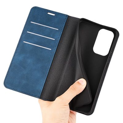 Cazy Wallet Magnetic Hoesje geschikt voor Xiaomi Redmi Note 11 Pro+ - Blauw