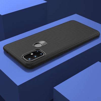 Cazy Texture TPU Hoesje geschikt voor OnePlus Nord N10 - Zwart