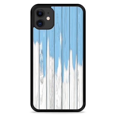 Cazy Hardcase hoesje geschikt voor iPhone 11 - Dripping Blue Paint
